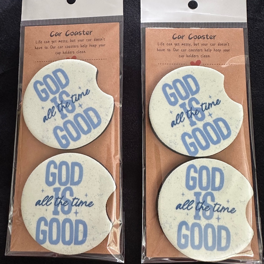 Inspirational Car Coasters Set